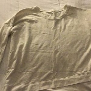 White long sleeve top